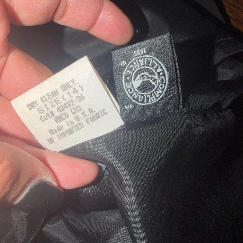 Giorgio Brutini Black Satin-Look Jacket Interior - Picture 5 of 5